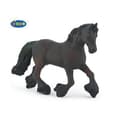 Miniatyrbild 1 av 2: Friesian Horse Figurine - PAPO - Prestige modell - Svart och brun - För barn från 10 månader