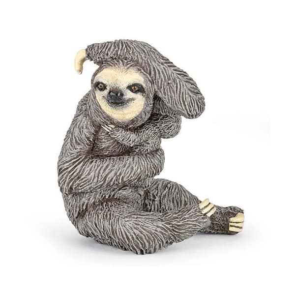 PAPO Sloth Figurine - 3-tåig modell med baby - Barn från 3 år