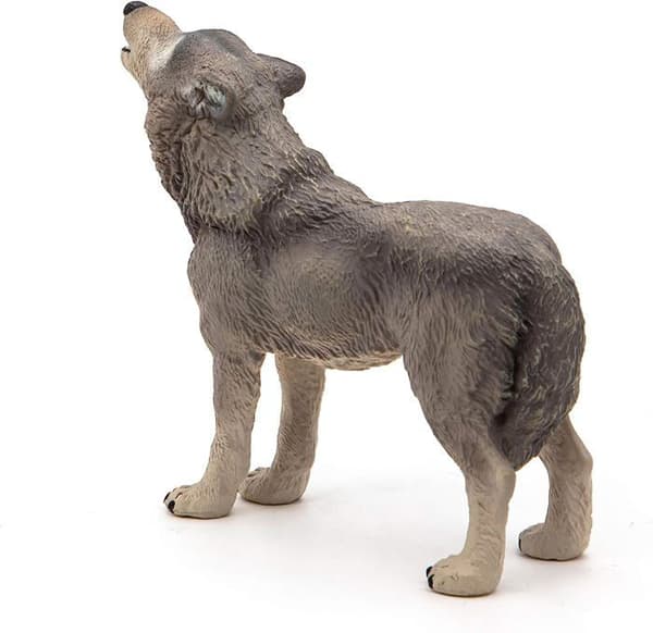 Howling Wolf Figurine - PAPO - Howling Wolf - Grå - Blandat - Från 3 år