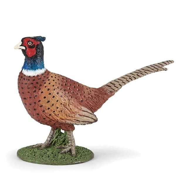 Unik färgad fasanfigur