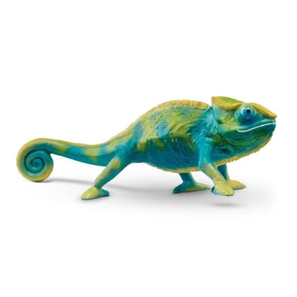 Figurine Kameleont, Figurine som ändrar färg med värme, leksak för barn från 3 år, Schleich 14858 WILD LIFE