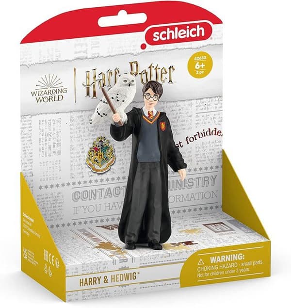 Figur Harry och Hedwig, Harry Potter, för barn från 6 år, Schleich 42633 Harry Potter, Universum WIZARDING WORLD