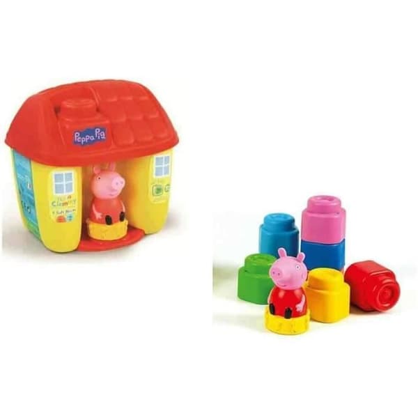 Leksak - CLEMENTONI - Mjuk Clemmy-Secchiello Peppa Pig - Hus och karaktär - För barn från 6 år och uppåt