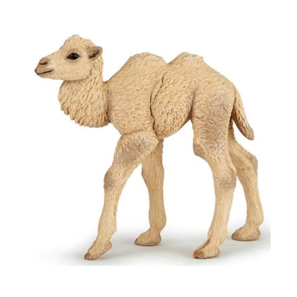 Figurin - PAPO - Baby kamel - Barn - Blandat - Beige och svart