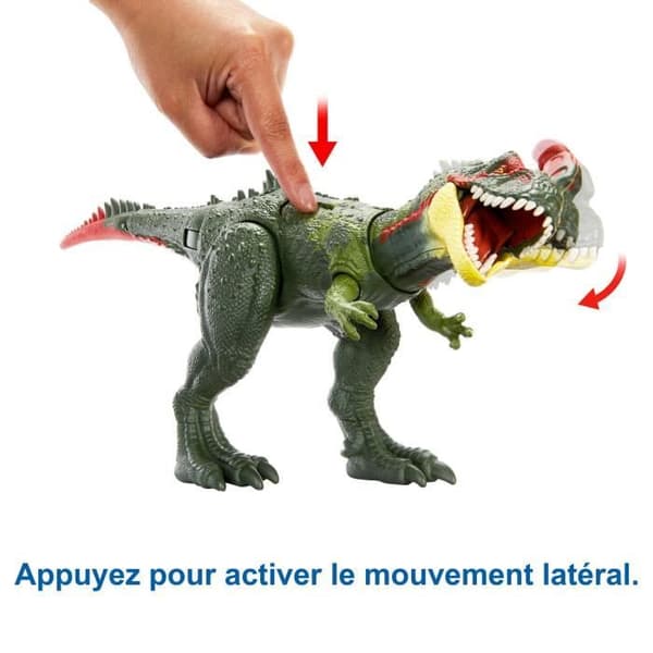 Figurine - MATTEL - Jurassic World Dino Trackers - Gigantic Trackers Sinotyrannus - Vit - Blandat - Grön