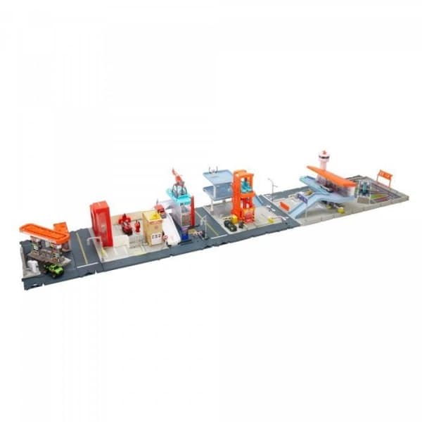 Matchbox garagedel med ljus och ljud, bil i skala 1/64 ingår, kopplar samman med andra set.