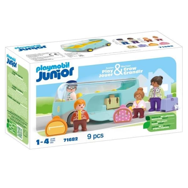 PLAYMOBIL Junior 71682 Resebuss, Från 12 månader