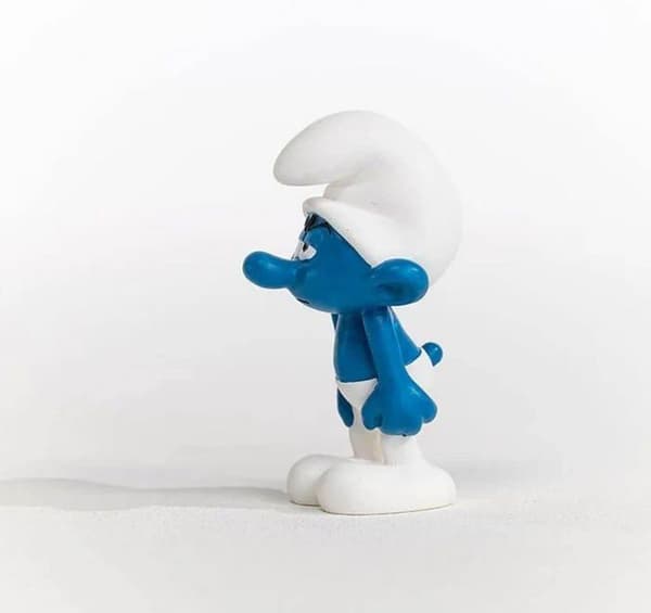 Smurffigur: Grouchy Smurf Unik Färg