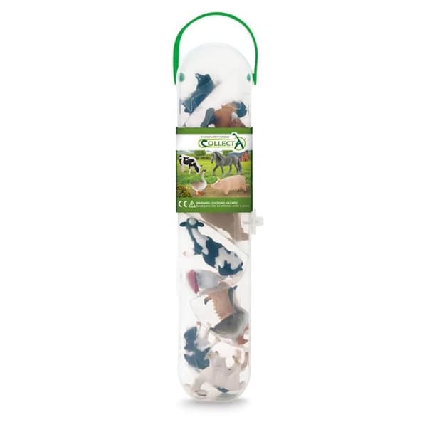 Minifigurer - Farmen: Set med 12 husdjur unik färg