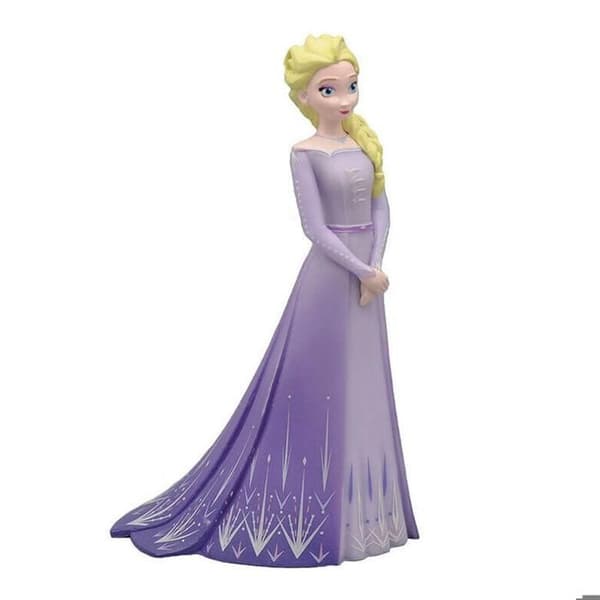 Figurin - BULLYLAND - Frozen - Elsa i lila klänning - 10 cm - PVC fri