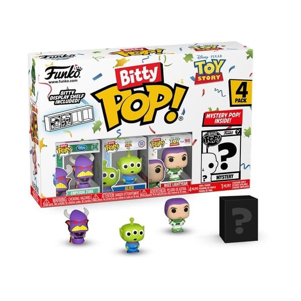 Pack 4 Funko Bitty Pop Toy Story Zurg Figurer