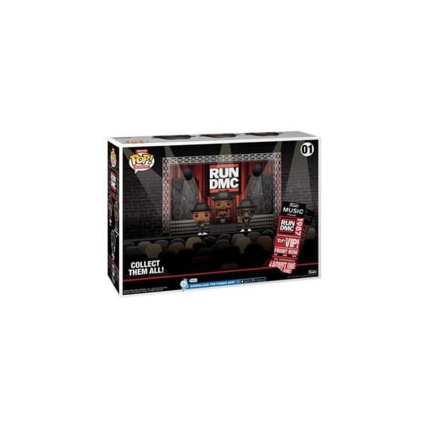 Figurin - FUNKO - Run DMC Stage - Vit och Svart - Pop!