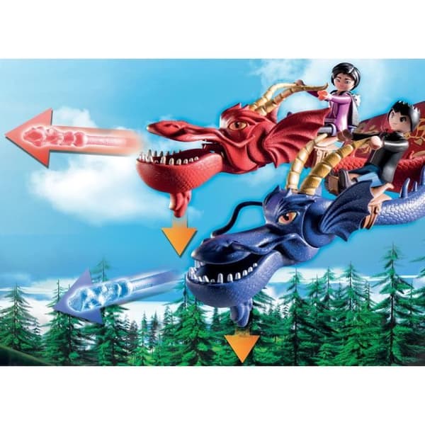 PLAYMOBIL 71080 Drakarna WuWei & Jun, Leksak för Barn, 2 figurer och tillbehör, Drakar Nio Riken