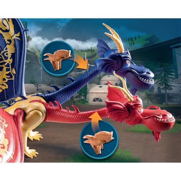 PLAYMOBIL 71080 Drakarna WuWei & Jun, Leksak för Barn, 2 figurer och tillbehör, Drakar Nio Riken