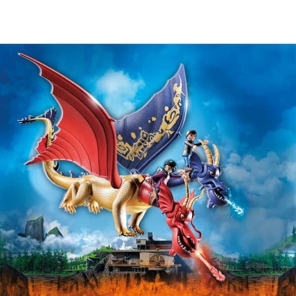 PLAYMOBIL 71080 Drakarna WuWei &amp; Jun, Leksak för Barn, 2 figurer och tillbehör, Drakar Nio Riken