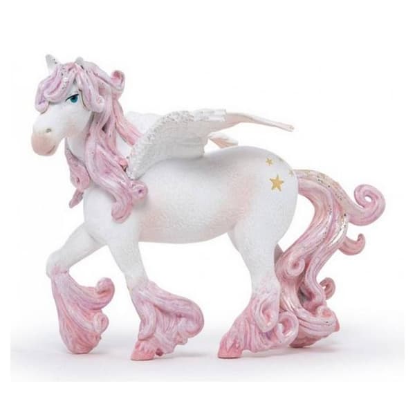 Förtrollad Pegasus statyett unik färg