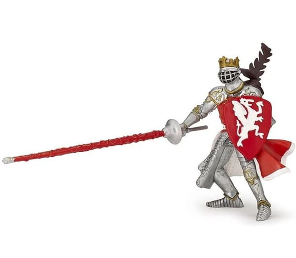 Kung med röd drakefigur - PAPO - DEN MEDELTIDA VÄRLDEN - För barn - Från 3 år