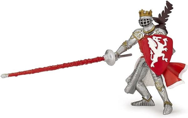 Kung med röd drakefigur - PAPO - DEN MEDELTIDA VÄRLDEN - För barn - Från 3 år