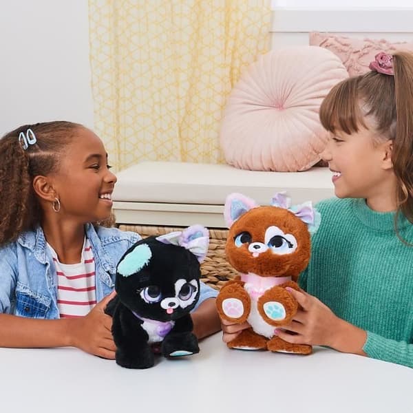 Interaktiv och sund hundplysch - Present Husdjur - Surprise Rainbow Glitter Pups - Slumpmässig modell