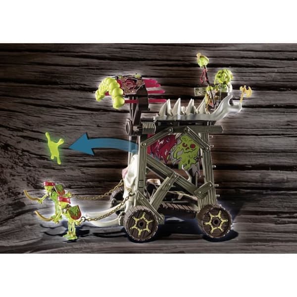 PLAYMOBIL Novelmore Sal'ahari Sands attacktorn med 3 skelett, 1 katapult och 1 maskingevärshjul