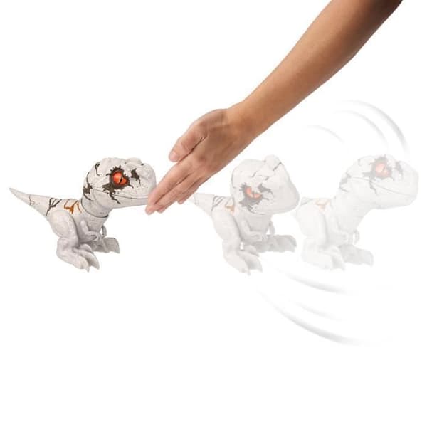 Jurassic World Figure - MATTEL - Baby Speed Dino Ghost - Ljud och rörelse - från 4 år och uppåt