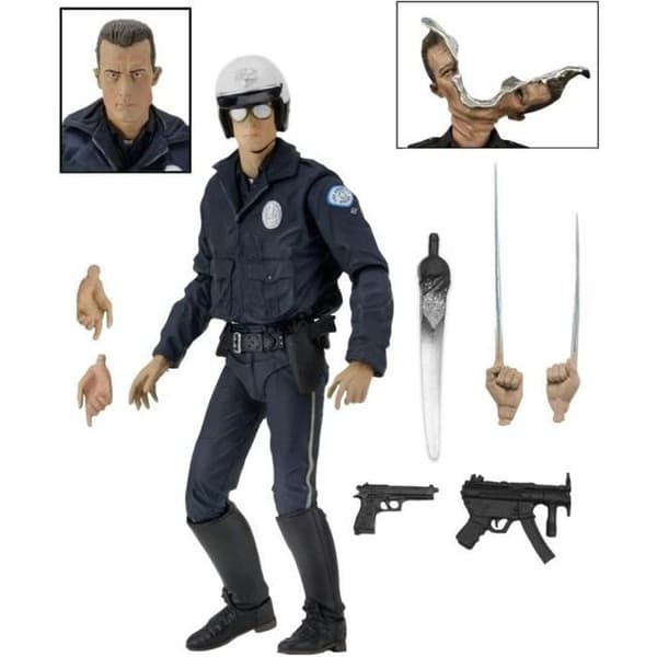Neca - Terminator 2 - Ultimate T-1000 (Motorcykelpolis) Figur 18 cm