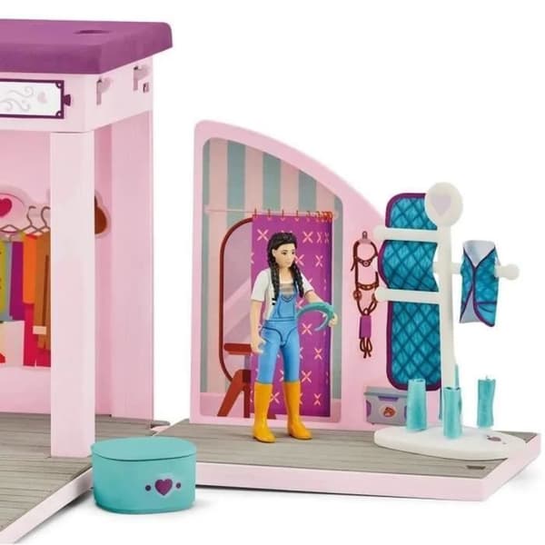Sofia's Beauty Pop-Up Shop - Schleich Stall Styling Case med Grooming Accessories och hästfigurer - Set med