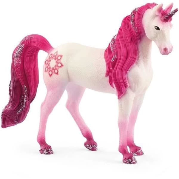 Figurin - SCHLEICH - Unicorn Mandala sto - Gåtfull rostatuering - För barn från 5 år
