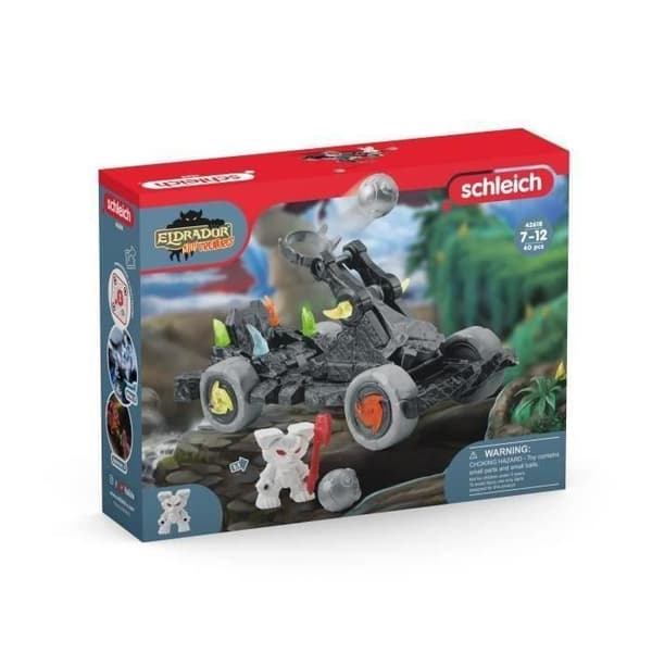 Katapult med Mini Varelse, Set med mycket hållbara fantastiska actionfigurer, Från 7 år, schleich 4618 ELDRADOR Mini Varelse