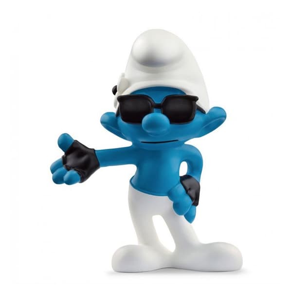 Show-off Smurf Figurine - SCHLEICH - Show-off Smurf - Vit, blå och svart - Blandad - Leksak
