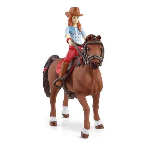 Ryttarfiguren Hannah och Cayenne, från 5 år, Schleich 42539 Horse Club - box, 15,1 x 7,9 x 18 cm