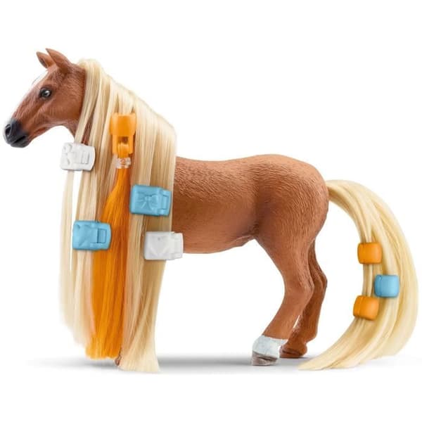 18-delad skönhetslåda för hästfigurer med Rider Kim - Present för pojkar och flickor från 5 år -