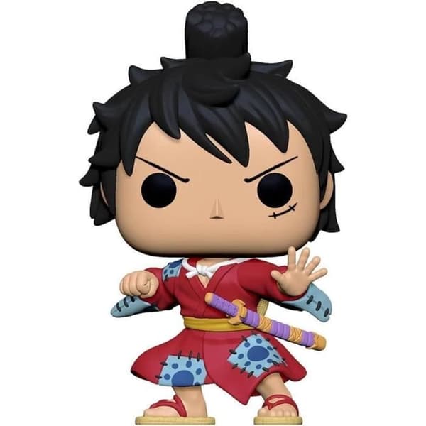 Figurine - FUNKO - Monkey D. Luffy i Kimono Metallic - Flerfärgad - Speciell Utgåvan - Licens One Piece