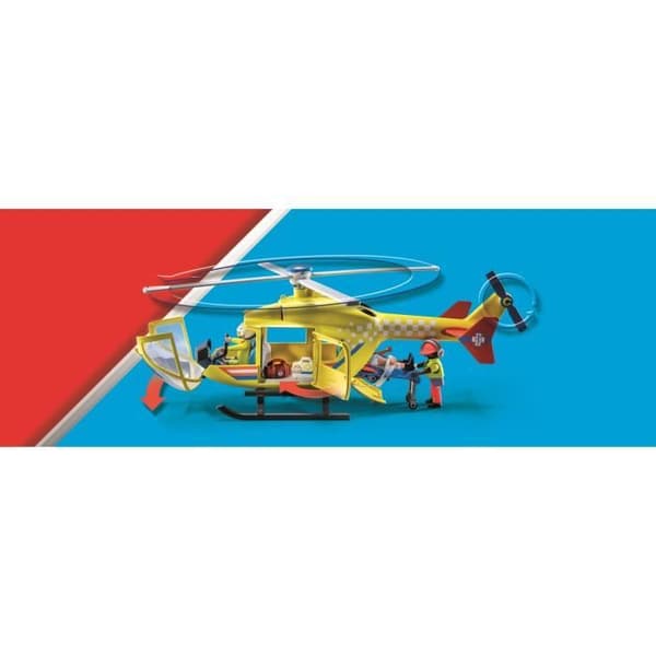 PLAYMOBIL 71203 Rescue Helikopter, Figur, City Action Rescuers