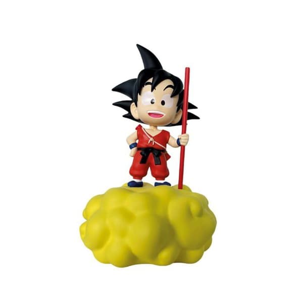 Luminös figur - TEKNOFUN - C6396 - Dragon Ball - Goku på sin moln - 18 cm Multifärg