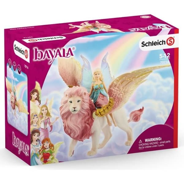 Figurin - SCHLEICH - Tomte på bevingat lejon - Bayala - Beige - 5 år och uppåt