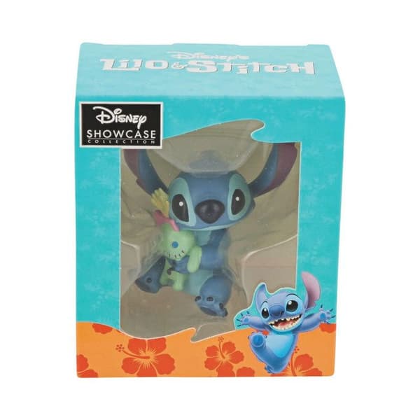 Figurin - Enesco - Stitch DOLL - Officiell Lilo and Stitch-licens - 6 cm - Grön