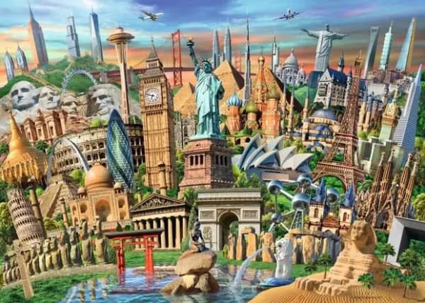 Ravensburger 12000332, 1000 stykker, Bygninger, 12 år
