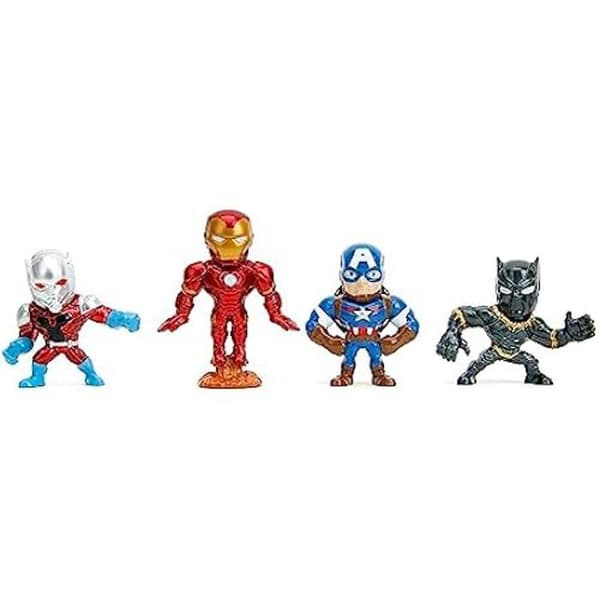 Set med 4 2,5-tums Marvel-figurer