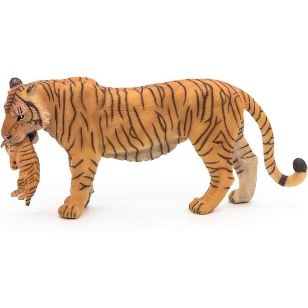 Tigress Figurine and her baby - PAPO - LA VIE SAVAGE - Flerfärgad - Interiör