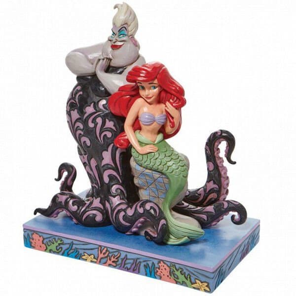 Figurine - Disney - Den lilla sjöjungfrun - Ariel och Ursula - 17-20 cm - Polykrom resin - Blandet