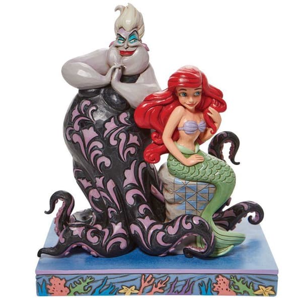 Figurine - Disney - Den lilla sjöjungfrun - Ariel och Ursula - 17-20 cm - Polykrom resin - Blandet