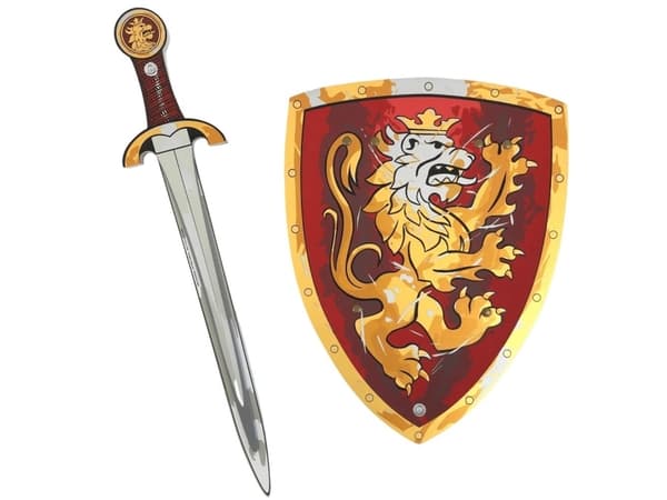 Noble Knight SkumSværd + Skjold, Rød