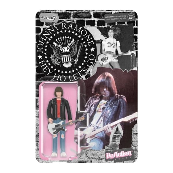 Samlarfigur: Ramones Reaction Figure - Johnny Ramone (red shirt)