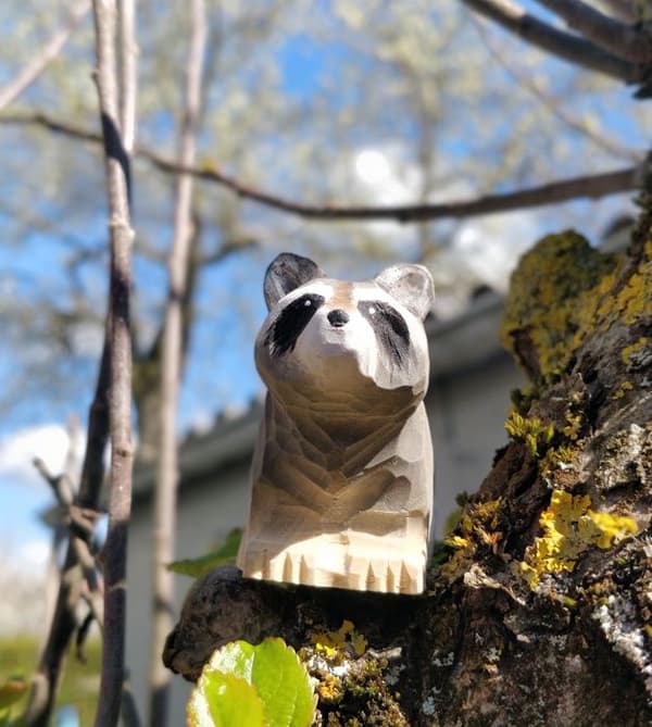 Wudimals - Raccoon Figure - K-PLAY