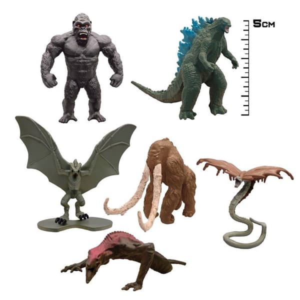 Monsterverse - MNG09000 - Godzilla vs Kong Set med 6 minimonster 5 cm, , Multicore