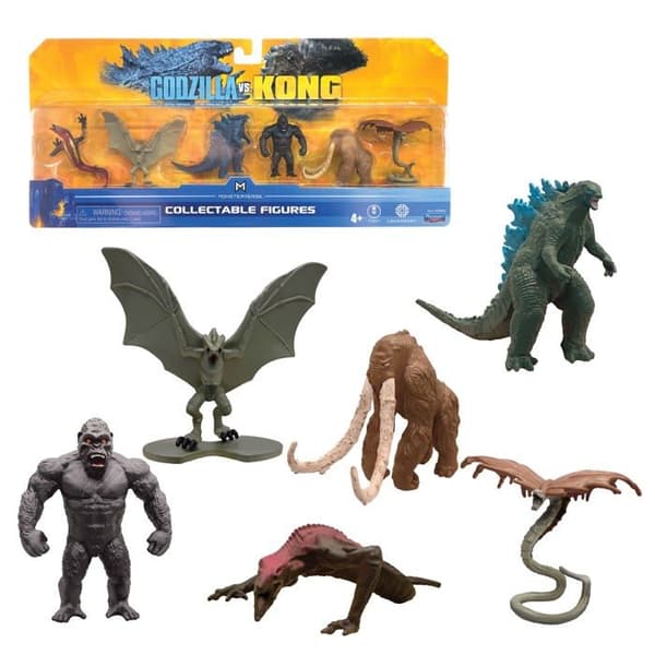 Monsterverse - MNG09000 - Godzilla vs Kong Set med 6 minimonster 5 cm, , Multicore