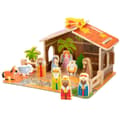 Miniatyrbillede 2 af 7: Betlehem dekoration Woomax Træ 29,5 x 16,5 x 22 cm (20 Dele) (6 enheder)