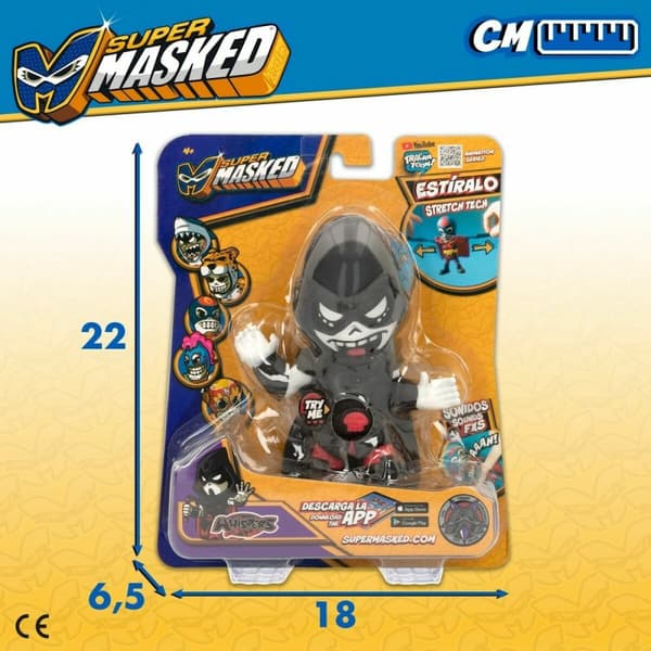 Toimintahahmot Eolo Super Masked Whisper 11,5 x 15,5 x 6,5 cm Joustava (12 osaa)