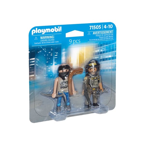 Playset Playmobil 71505 Poliisi Rosvo 9 Kappaletta